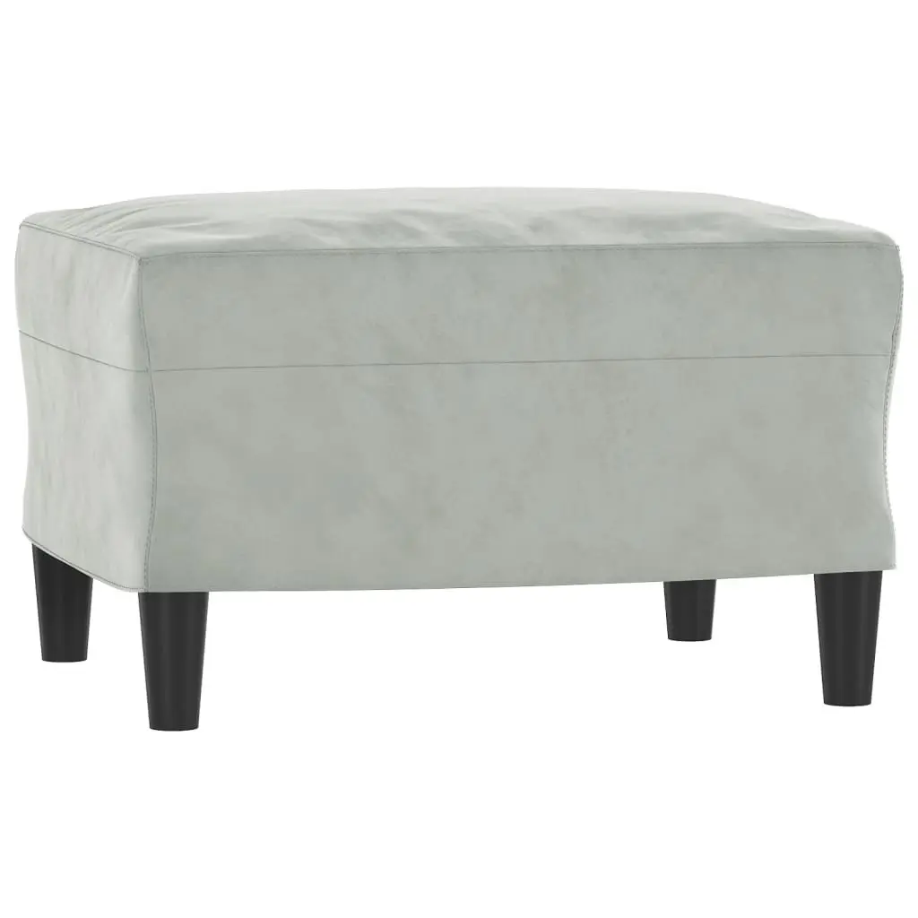 Grey Velvet Sofa Set