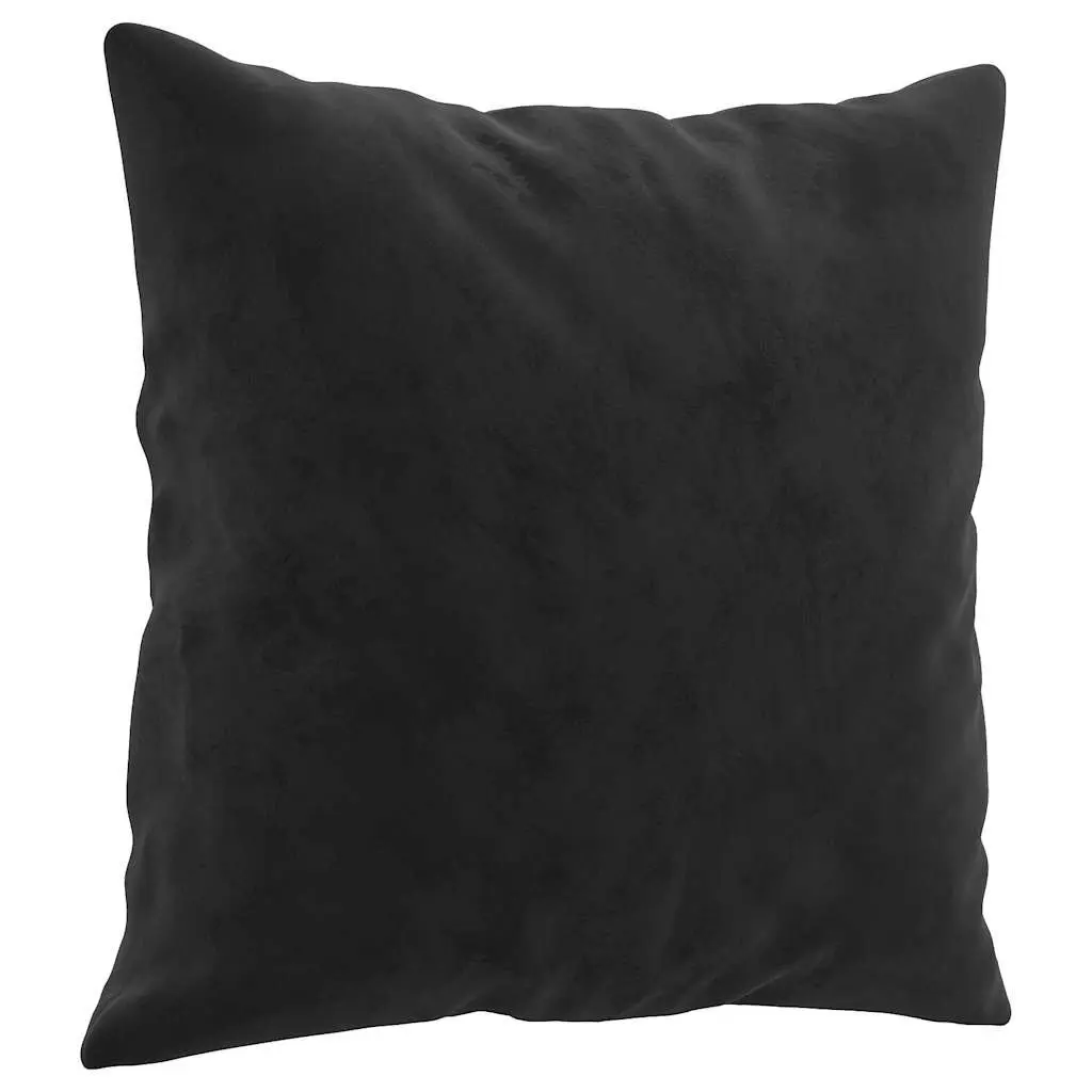 2 Piece Sofa Set Soft Velvet Black