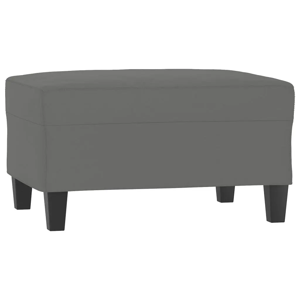 Sofa Set Grey Microfibre Fabric 2 Piece Lounge with Throw Pillows