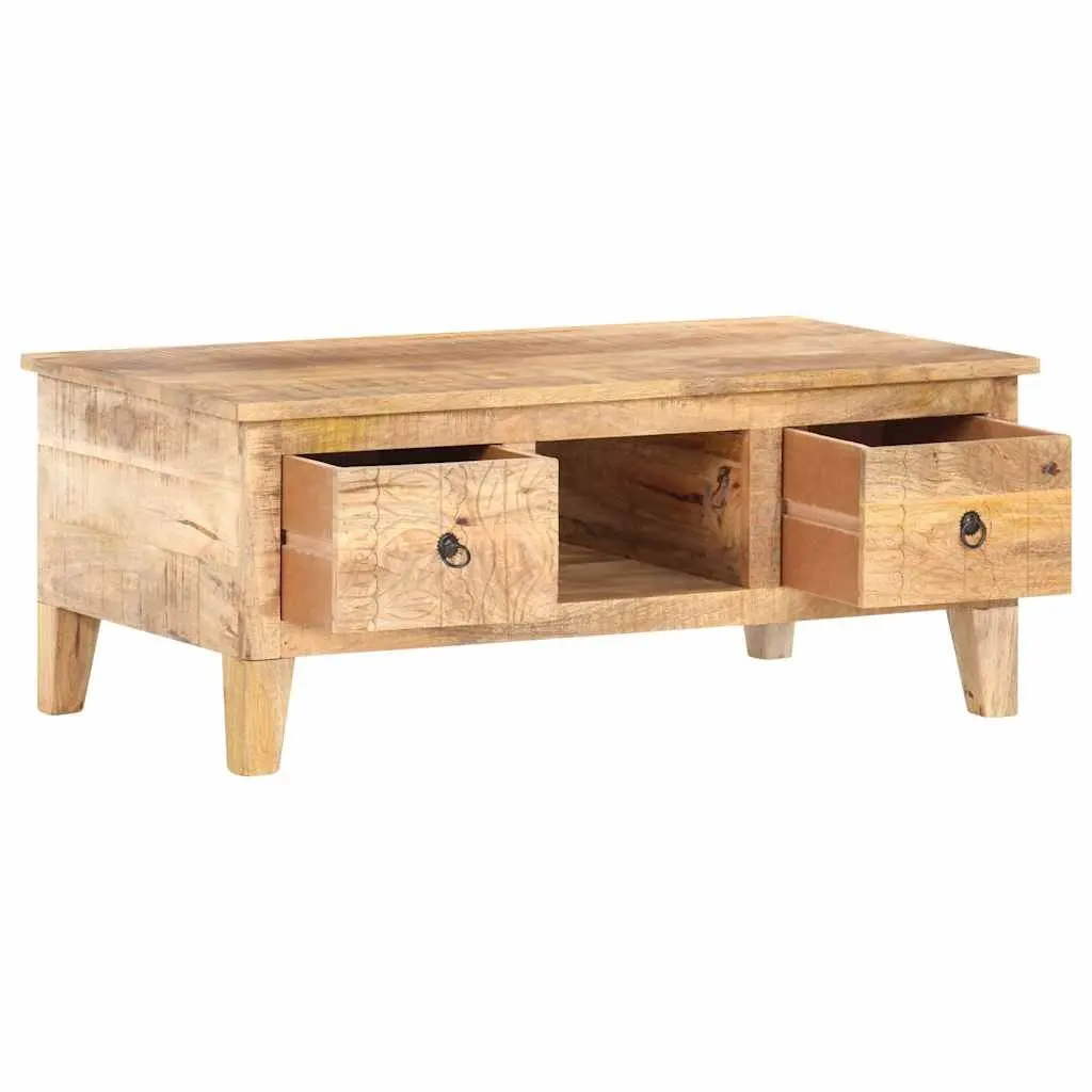 Coffee Table 100x55x40 cm with Drawers Storage Compartment Living Room Furniture