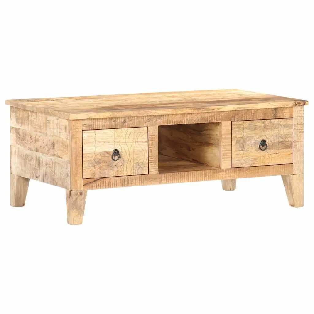 Coffee Table 100x55x40 cm with Drawers Storage Compartment Living Room Furniture
