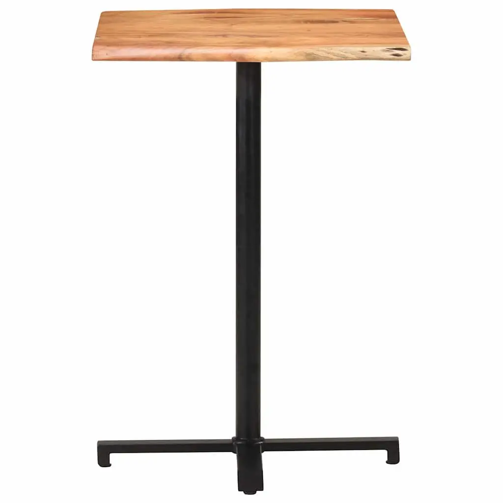 Bar Table Live Edge Solid Acacia Wood 60x60x110cm Kitchen Dining Furniture