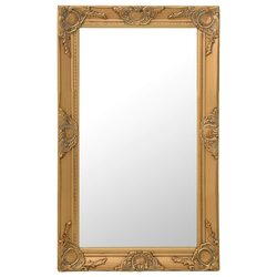 Friendly Gold Baroque Wall Mirror for Your Home 50x80cm