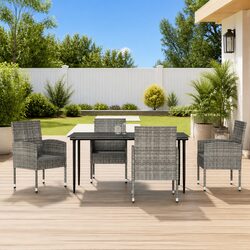 Friendly 5 Piece Garden Dining Set for Family Gatherings