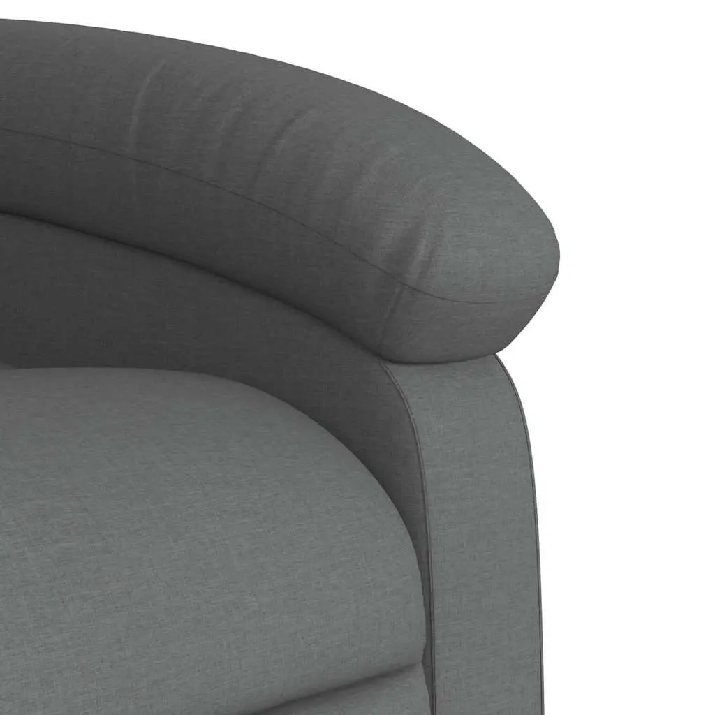Grey Fabric Electric Recliner Chair with Power Lift Function for Elderly Relaxation and Vibration Massage