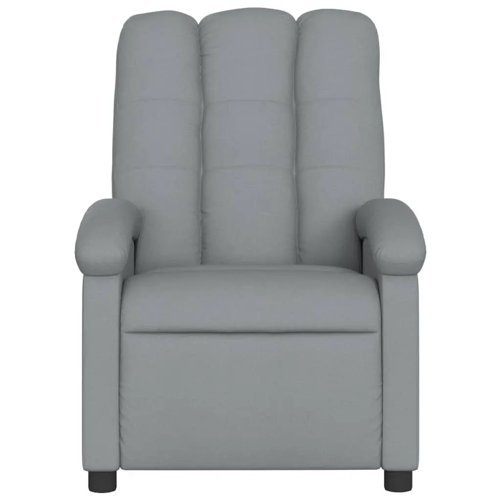 Grey Fabric Massage Recliner Chair