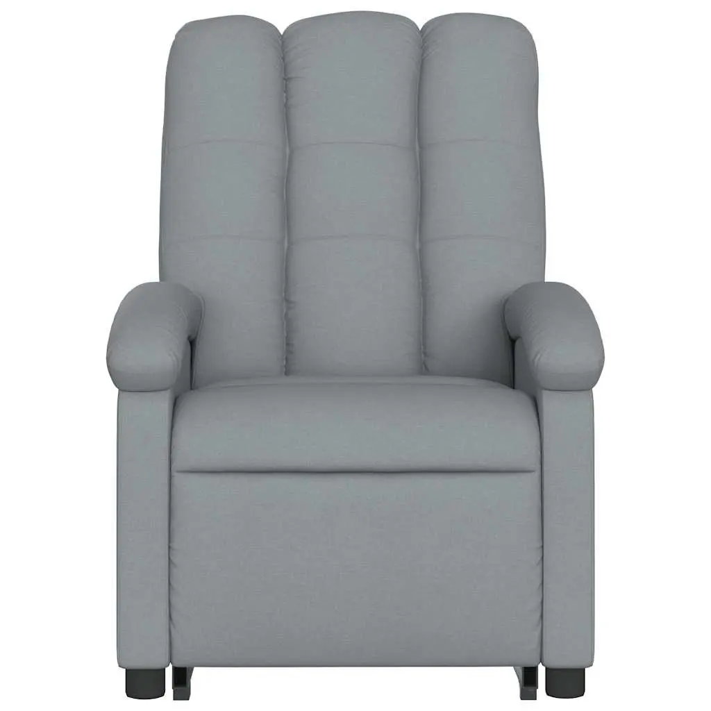Electric Massage Recliner Chair Power Lift Grey Fabric