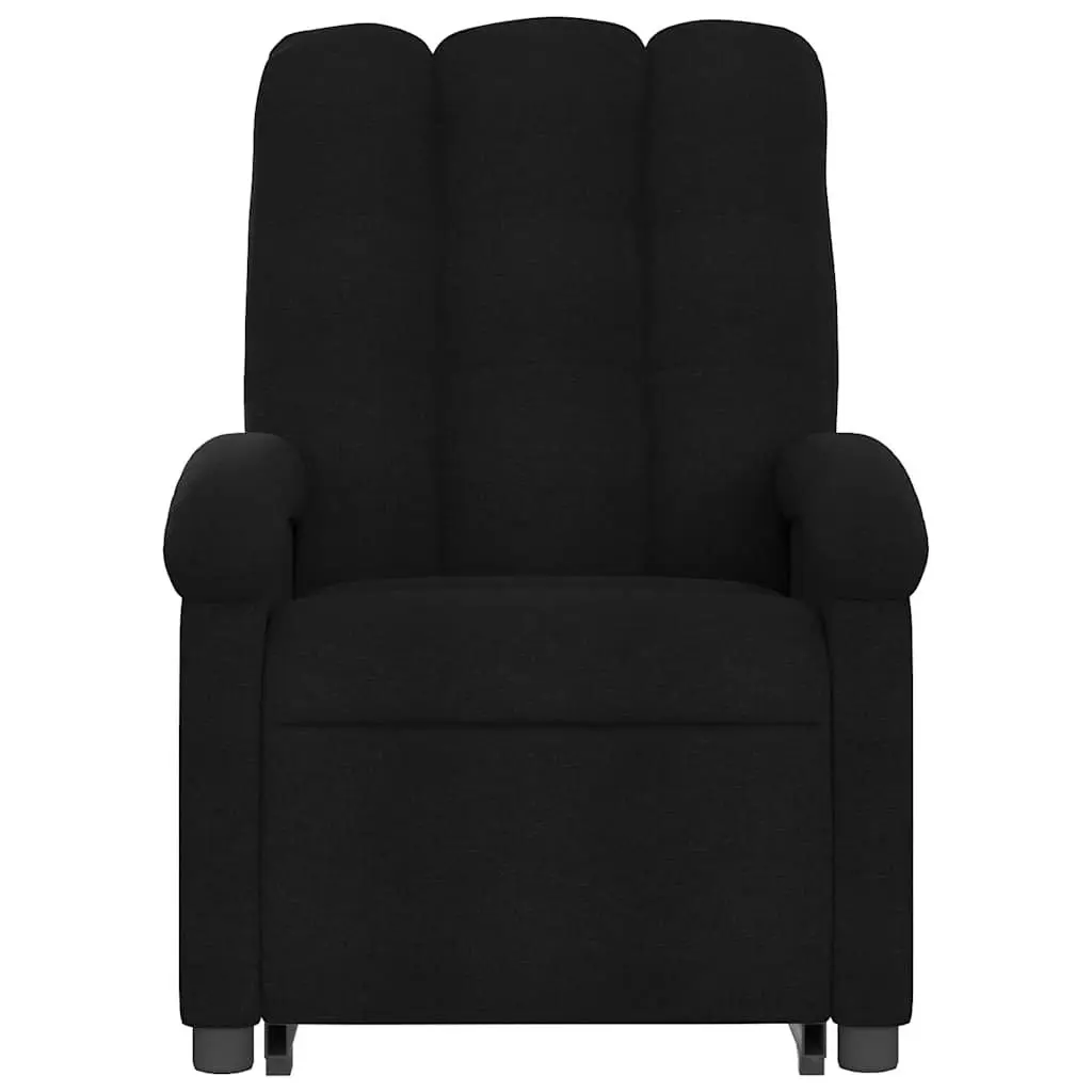 Stand Up Massage Recliner Chair Electric Power Lift Fabric Black Armchair
