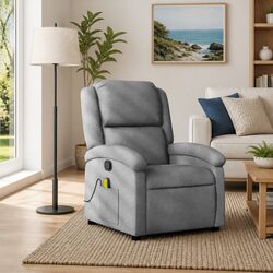 A Cozy Grey Massage Recliner Chair to Elevate Your Space