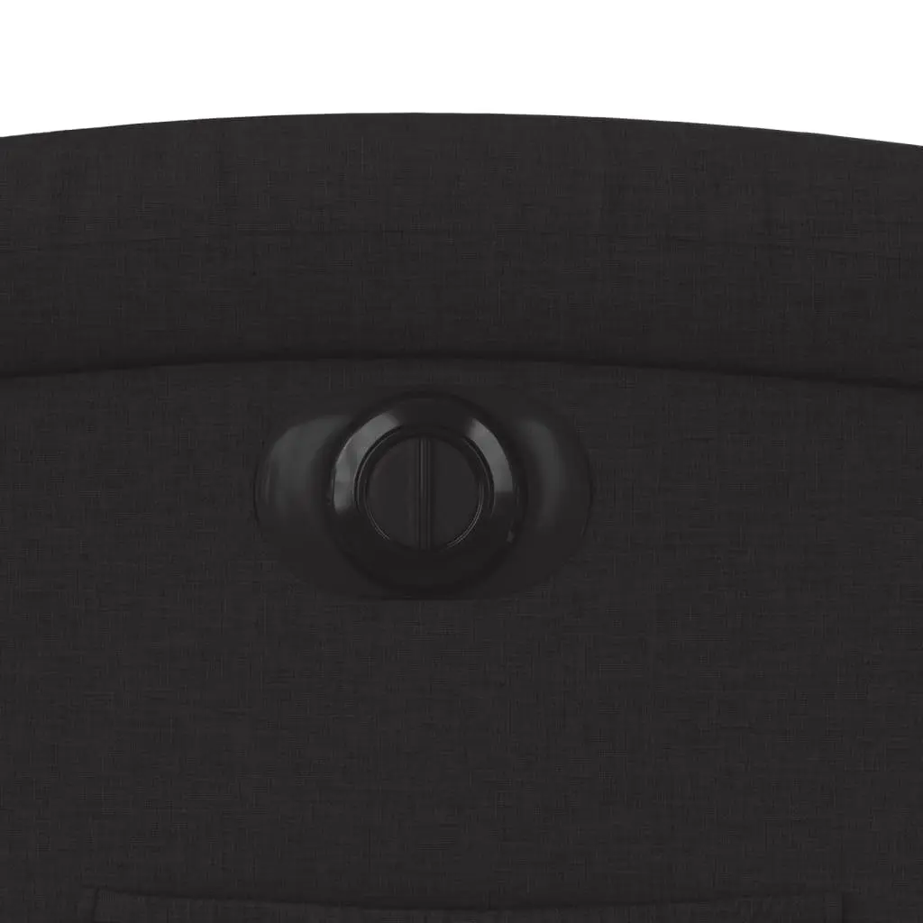 Electric Recliner Chair in Black Fabric