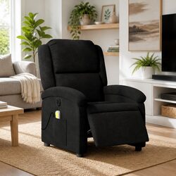 Relax Comfortably with This Black Electric Massage Recliner