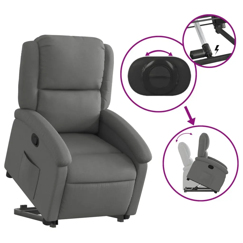 Recliner Chair in Dark Grey