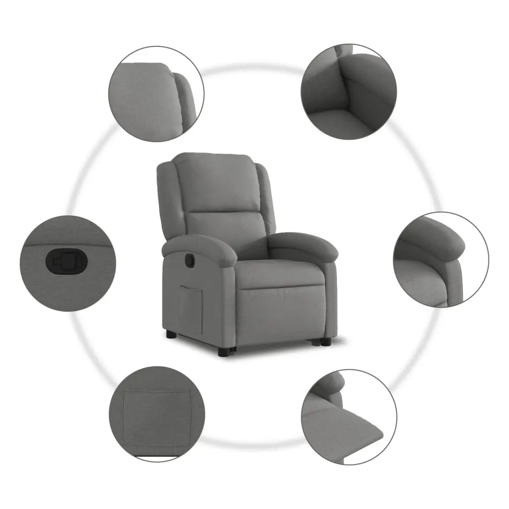 Recliner Chair in Dark Grey