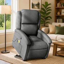 Your Friendly Grey Electric Massage Recliner Chair