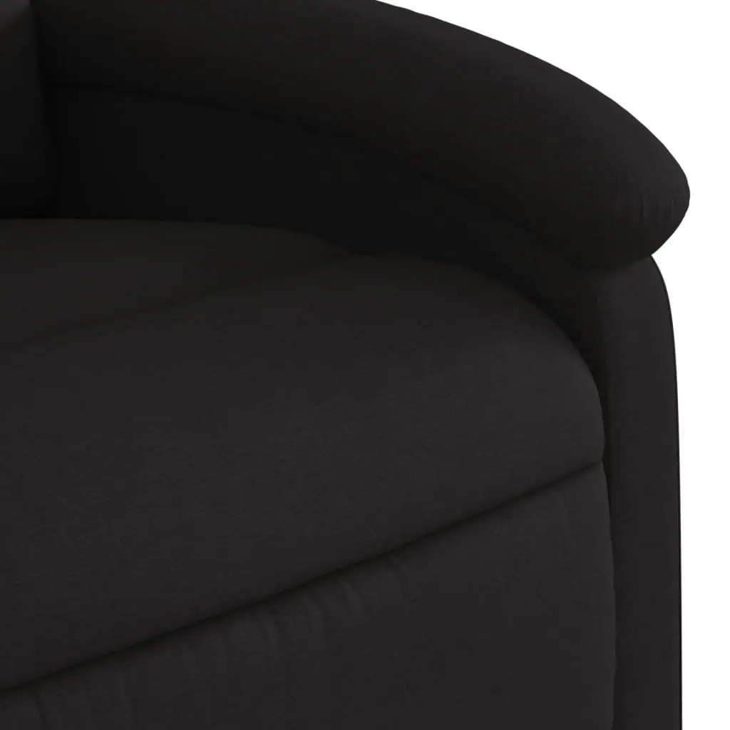 Electric Massage Recliner Chair Power Lift Black Fabric 135 Degrees