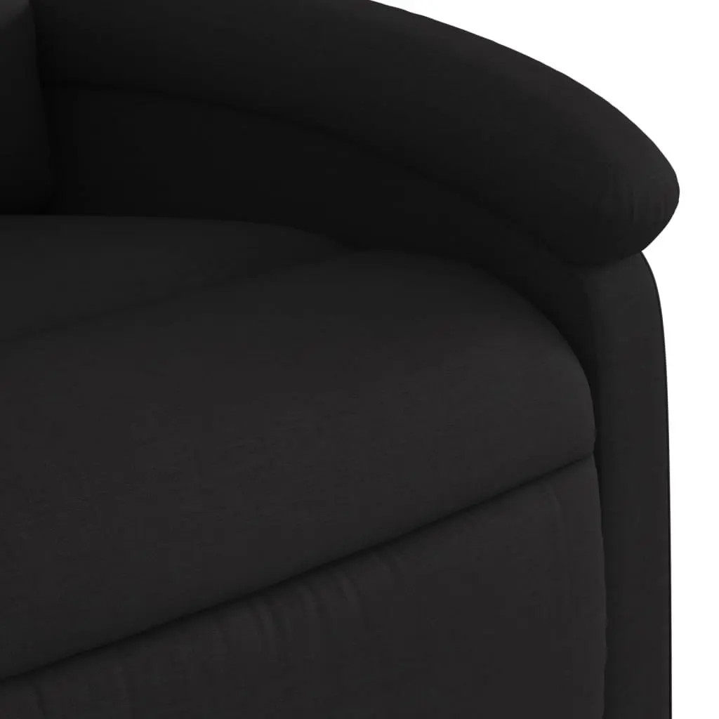Electric Massage Recliner Chair Power Lift Black Fabric 135 Degrees