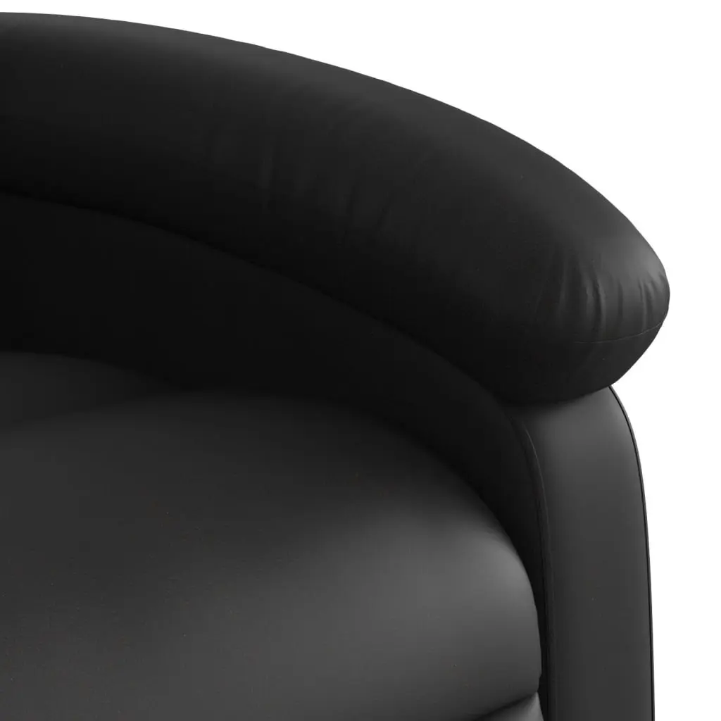 Electric Massage Recliner Chair Power Lift Function Black Faux Leather