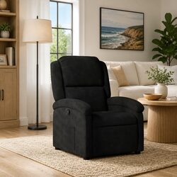 Your New Favorite Black Velvet Recliner Chair