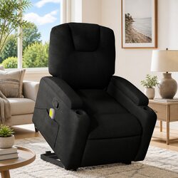 Comfortable Black Electric Recliner Chair with Massage