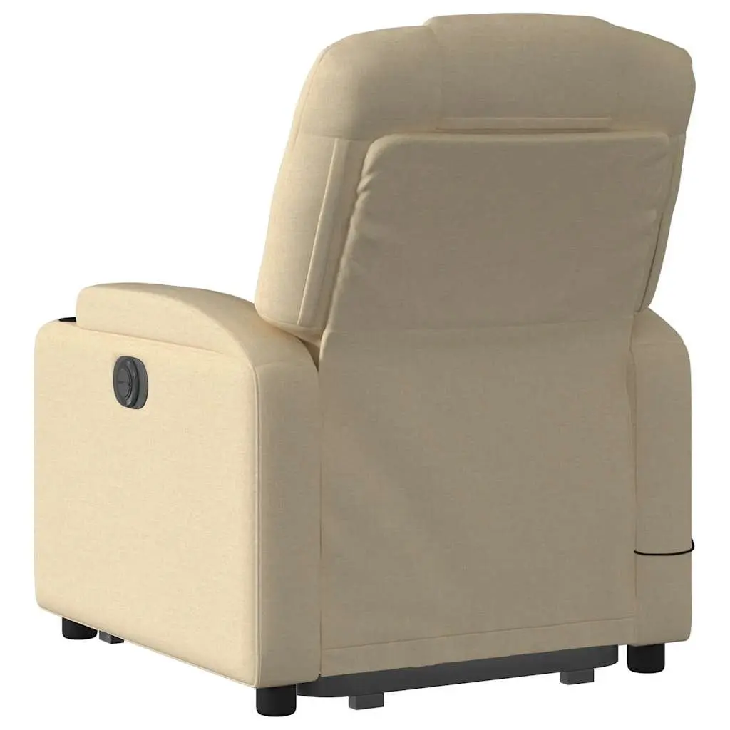 Electric Recliner Chair Massage Function Power Lift Cream Color