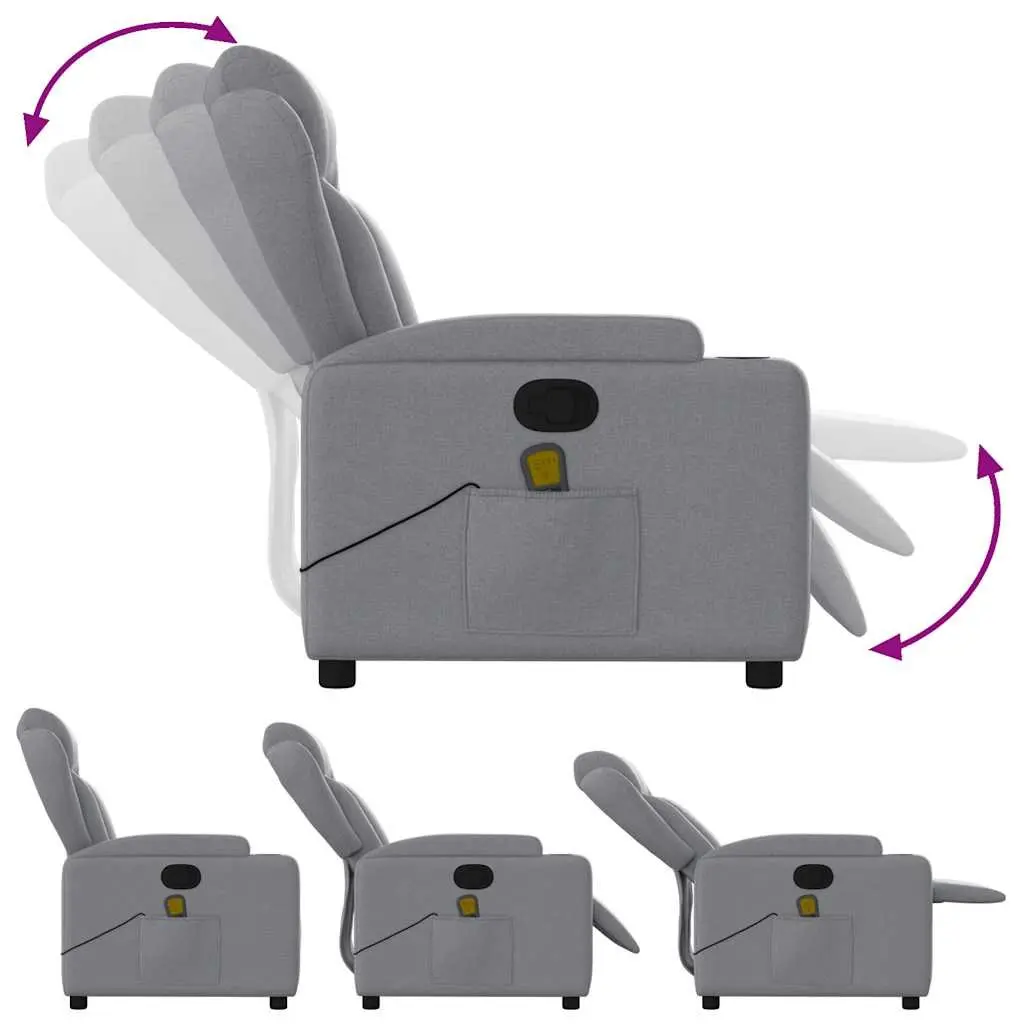 Grey Massage Recliner Chair