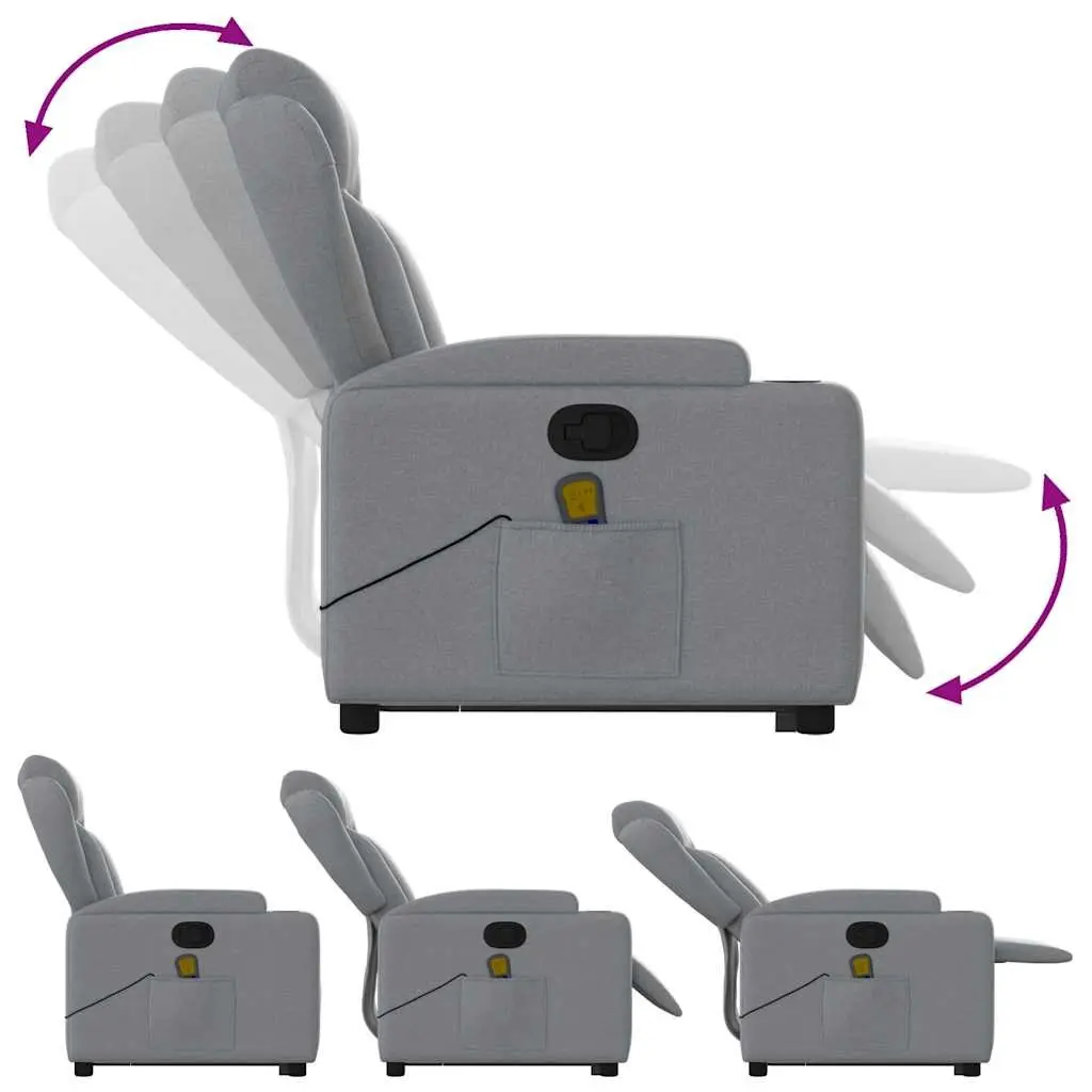 Grey Massage Recliner