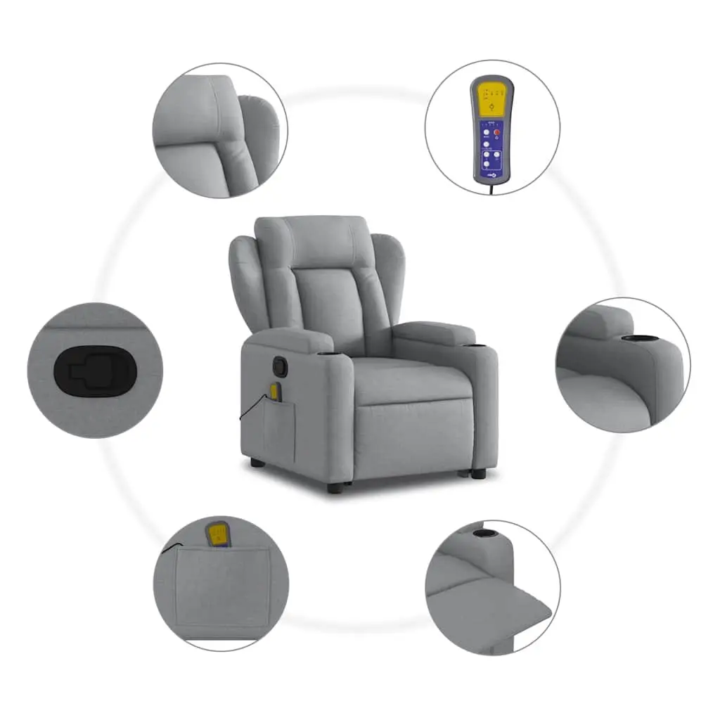 Grey Massage Recliner