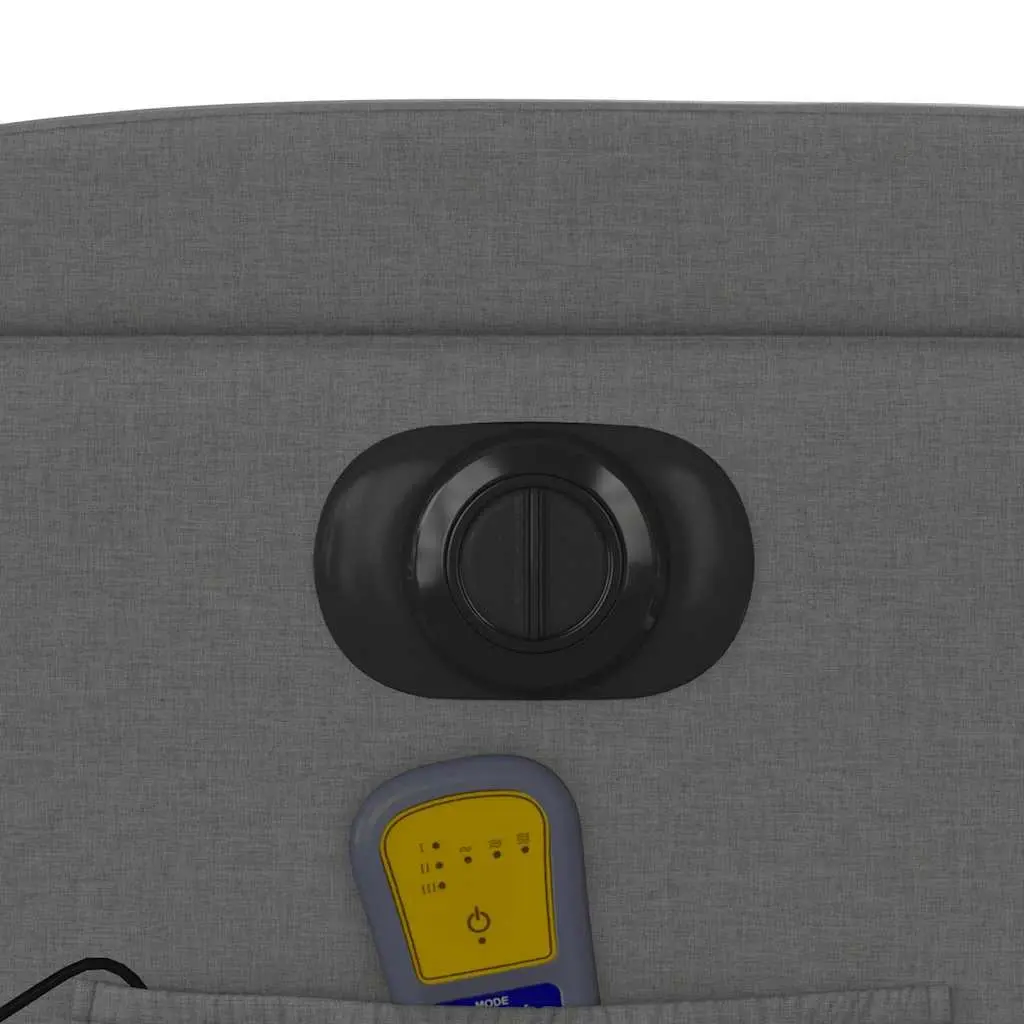Electric Massage Recliner Chair Power Lift Grey Fabric