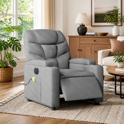 Your New Favourite Spot: Grey Electric Massage Recliner