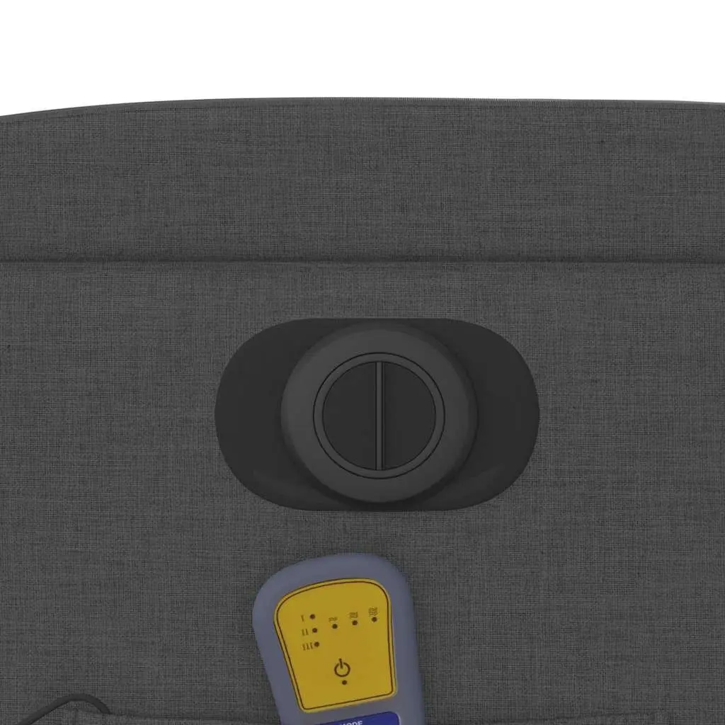 Electric Massage Recliner Chair Grey Fabric 135 Degrees
