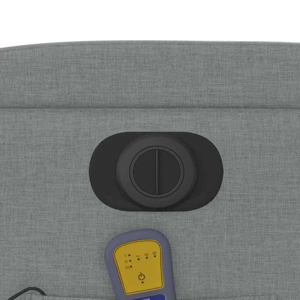 Electric Massage Chair Power Lift Recliner Grey Fabric 135 Degrees