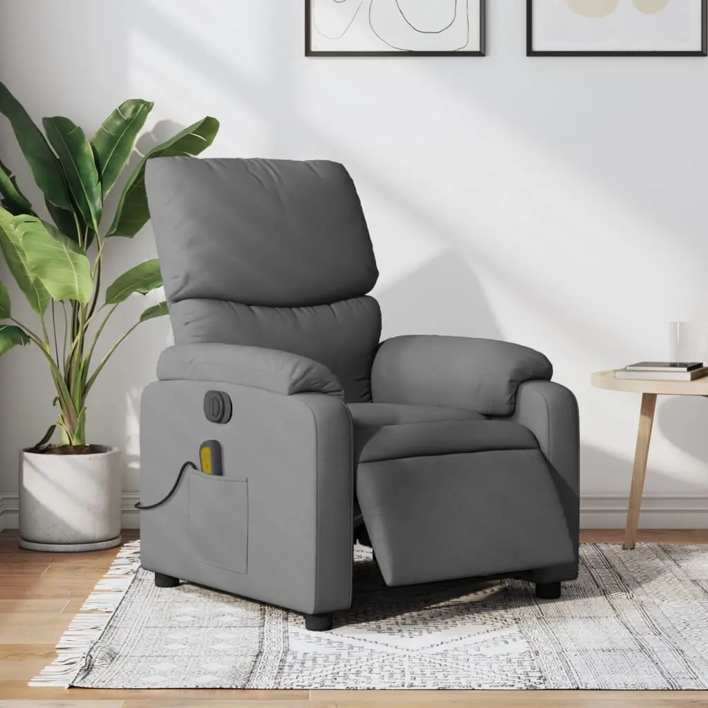 Grey Electric Massage Recliner