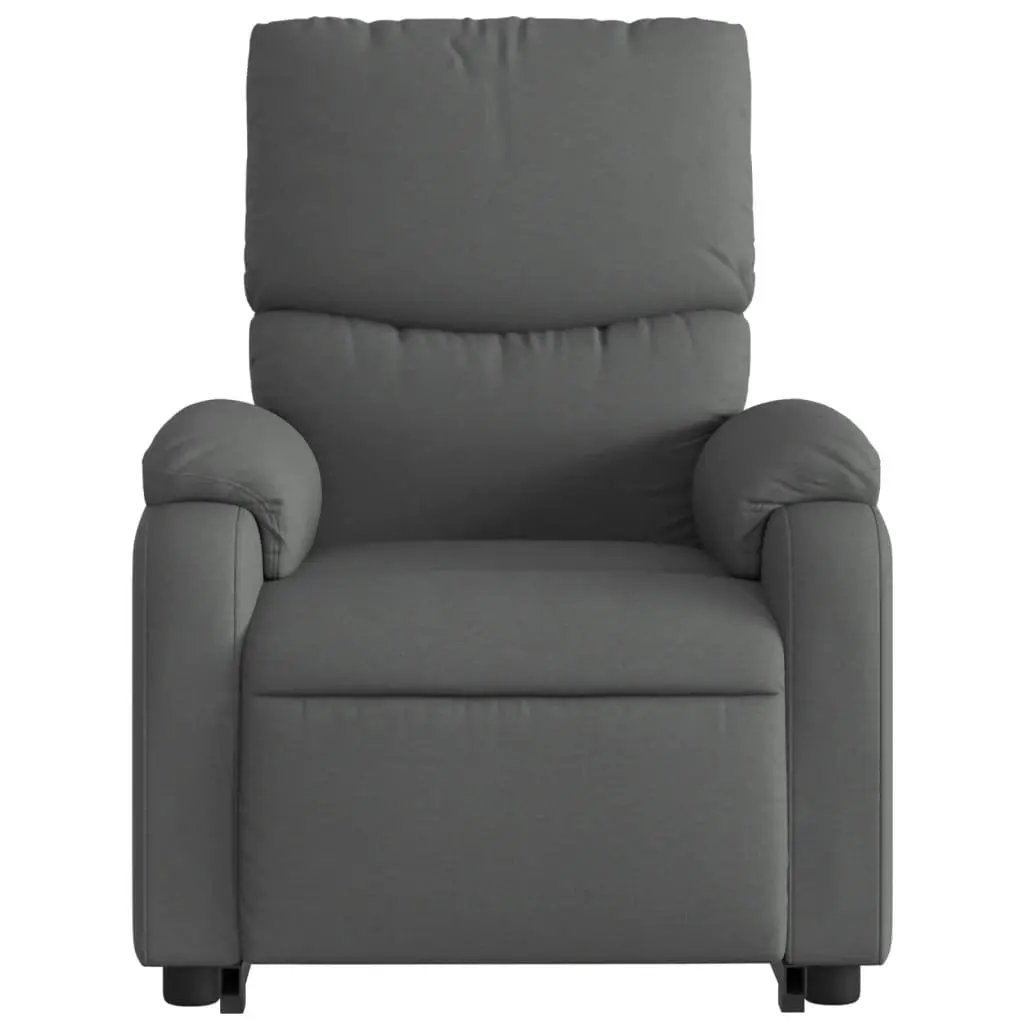 Electric Massage Recliner Chair Power Lift Grey Fabric 135 Degrees