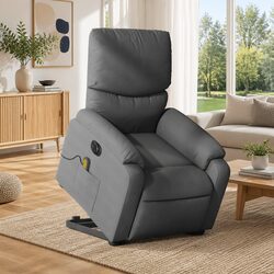Friendly Electric Massage Recliner Chair in Grey Fabric
