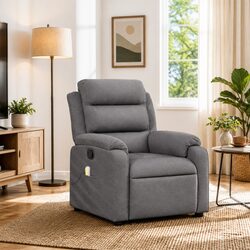 Your New Grey Fabric Massage Recliner Chair