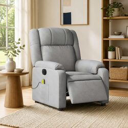 Your New Favourite Grey Electric Massage Recliner Chair