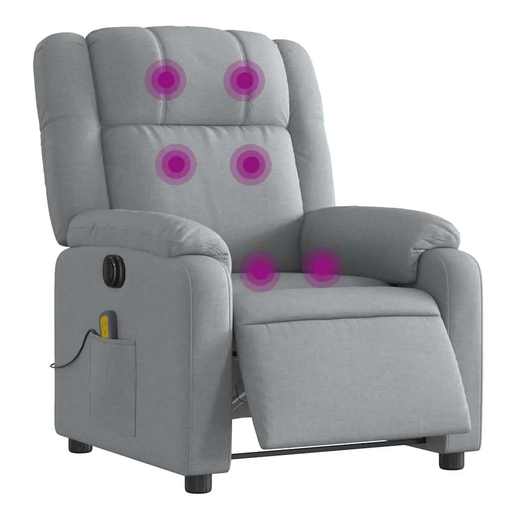 Grey Electric Massage Recliner Chair