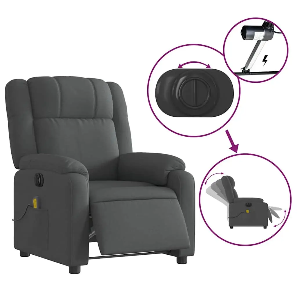 Electric Massage Recliner Chair in Grey