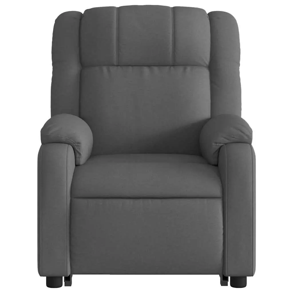 Massage Recliner Chair Stand Up Power Lift Electric Grey Fabric Armchair