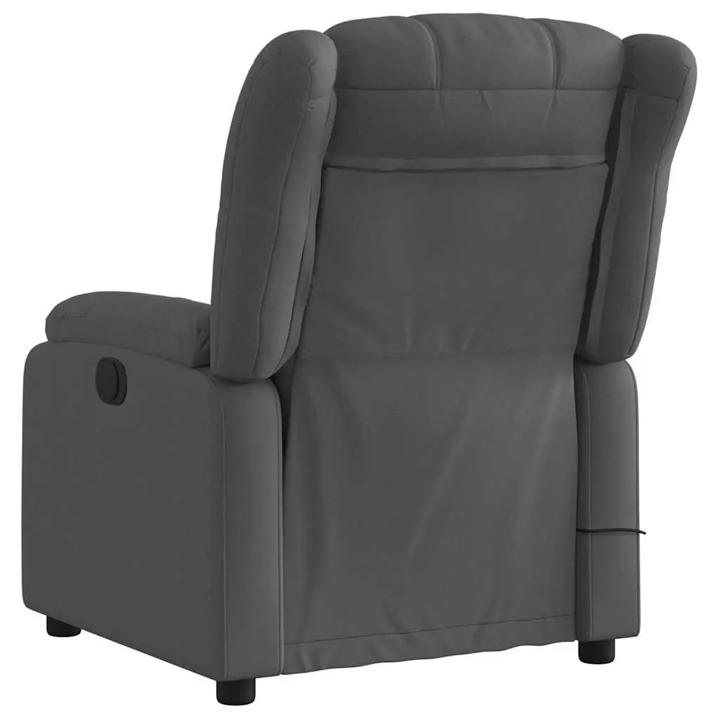 Grey Fabric Massage Recliner Chair