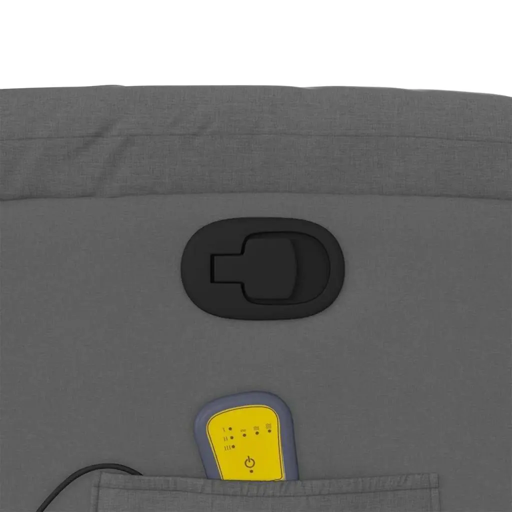 Grey Fabric Massage Recliner Chair
