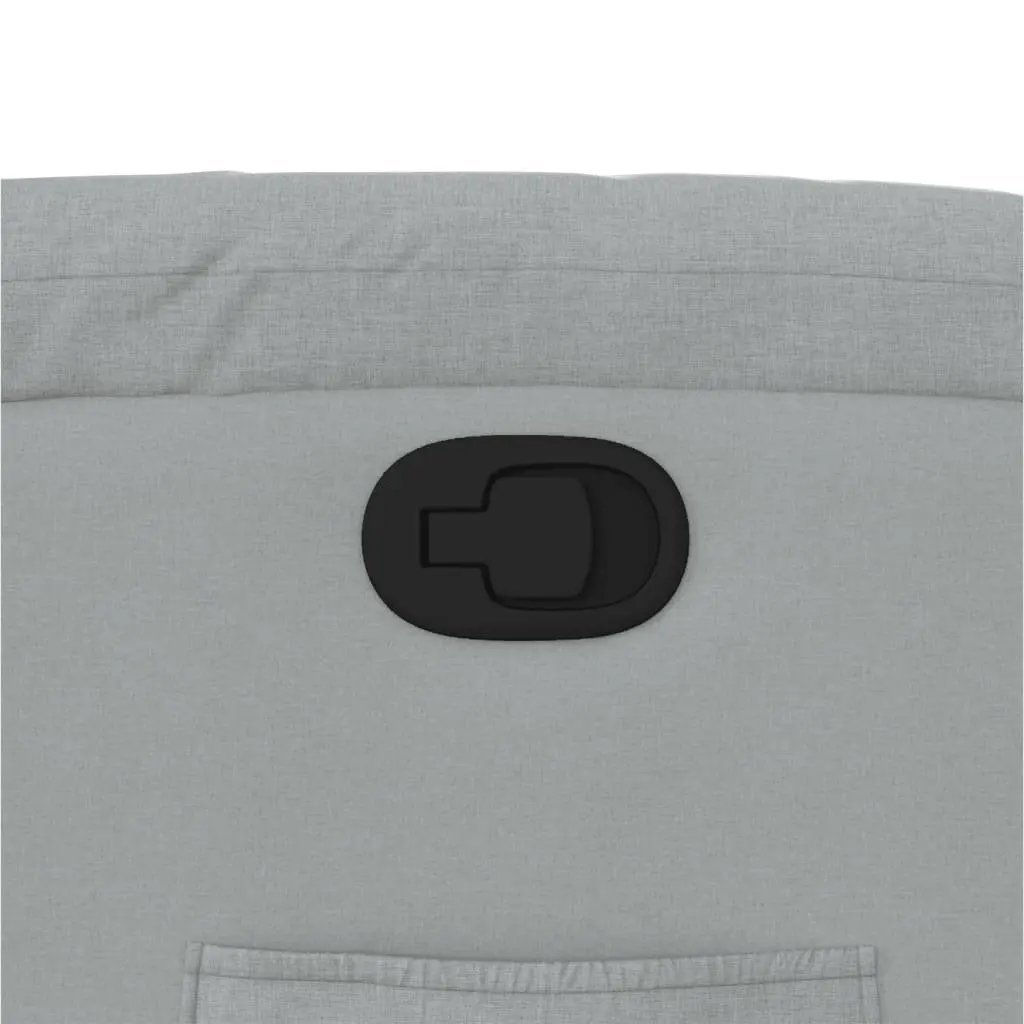Recliner Chair Manual Massage Light Grey Fabric Electric Power Lift Stand Up
