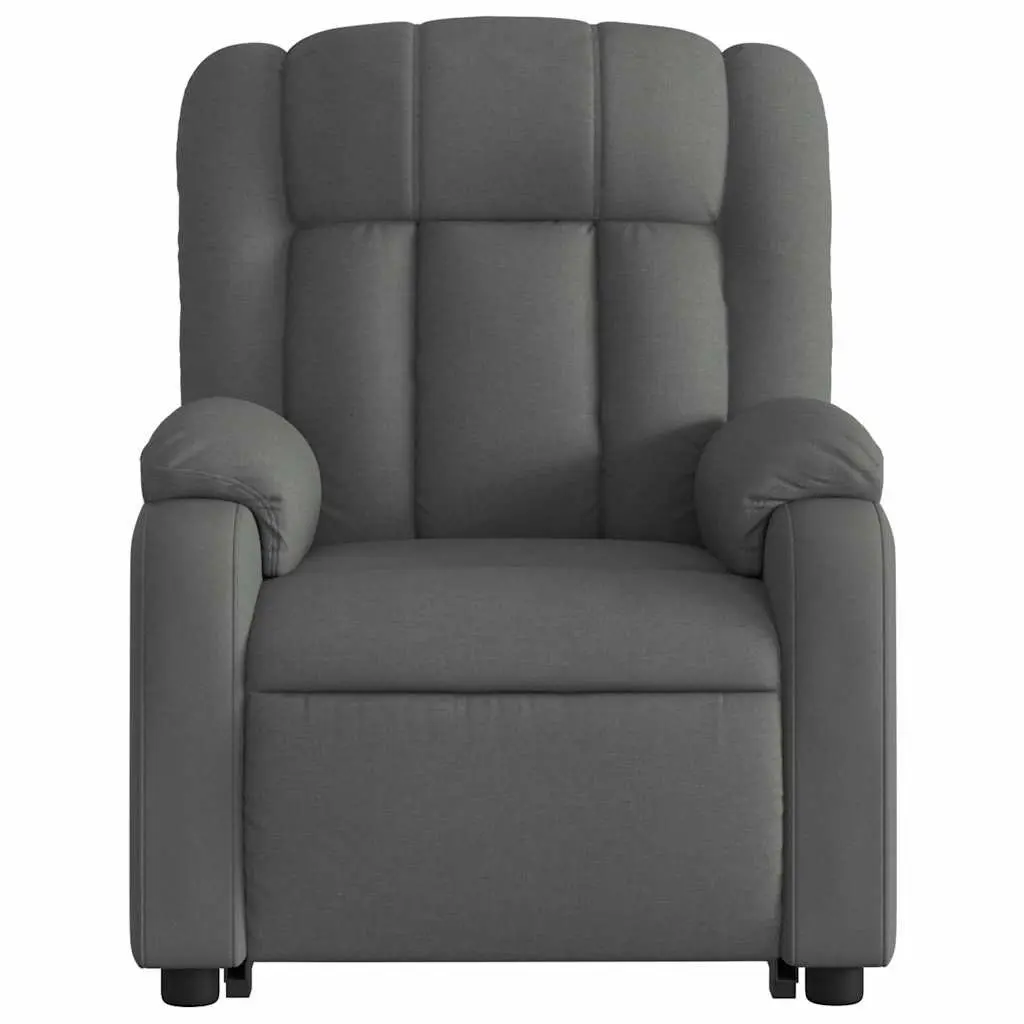 Electric Stand Up Recliner Chair Power Lift Grey Fabric