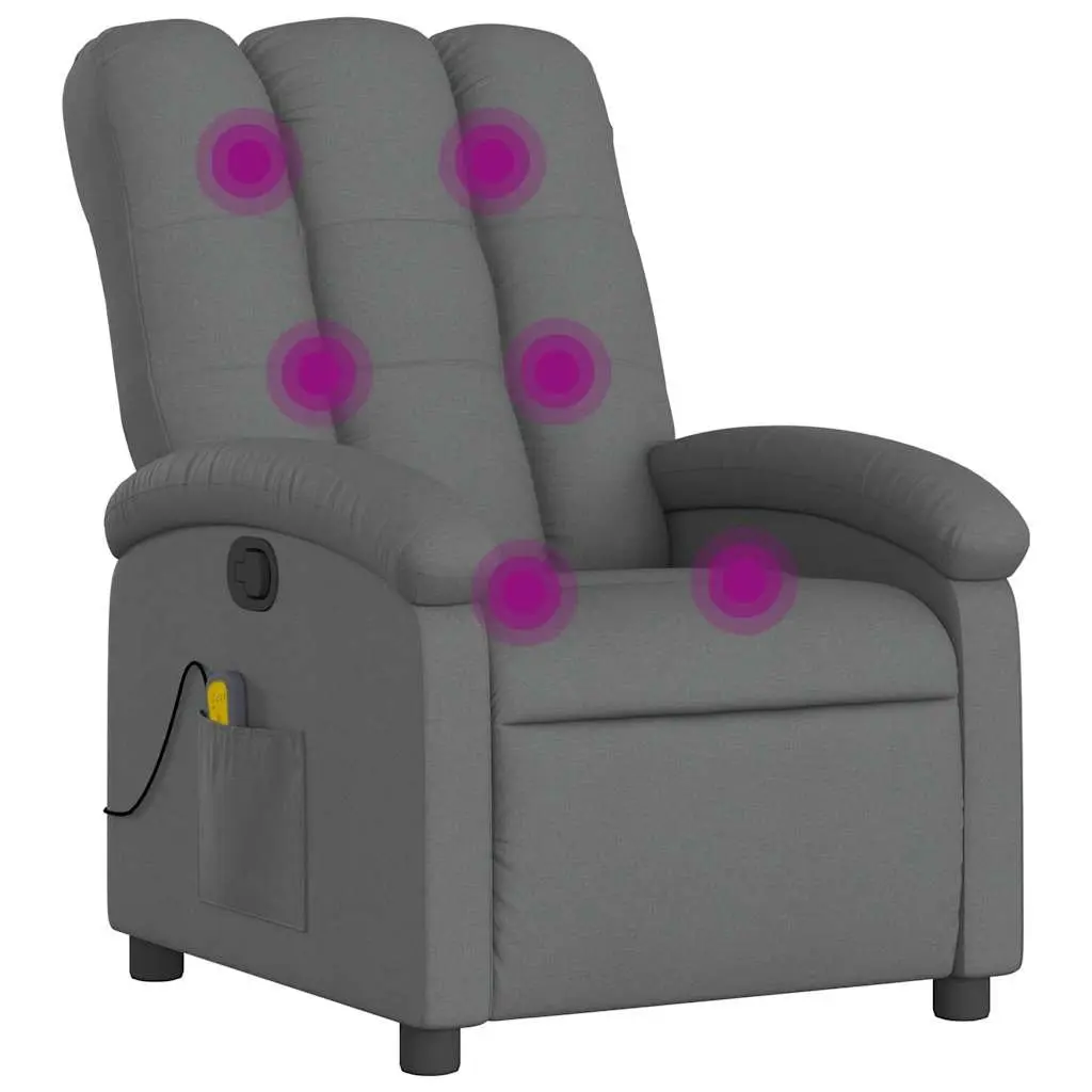 Grey Recliner Chair with Massage