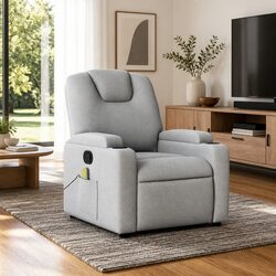 Your Friendly Grey Fabric Massage Recliner Chair Awaits