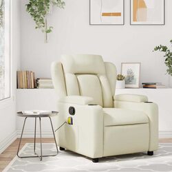 Relax in Style with Your Cream Massage Recliner
