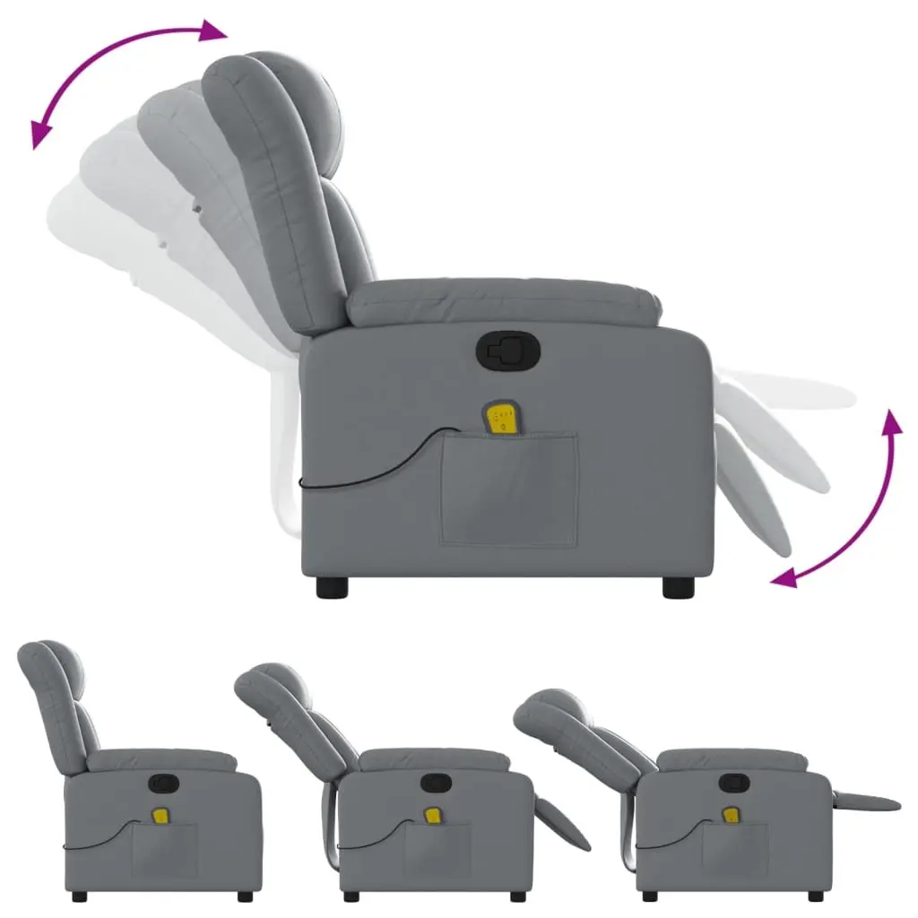Grey Massage Recliner