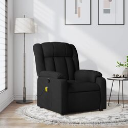 Your Comfortable Black Fabric Massage Recliner Awaits