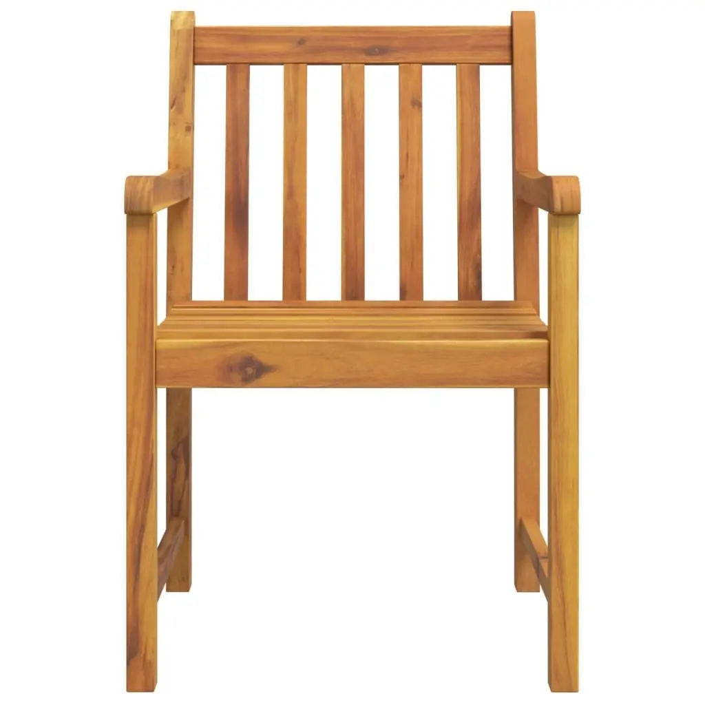 Outdoor Chairs Brown Wooden 8 Piece Garden Seating Armrest Backrest Patio Set