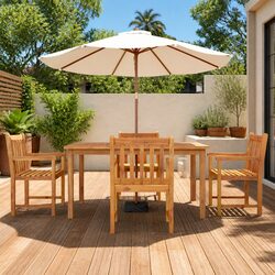 Your Perfect 5 Piece Garden Dining Set in Acacia Wood